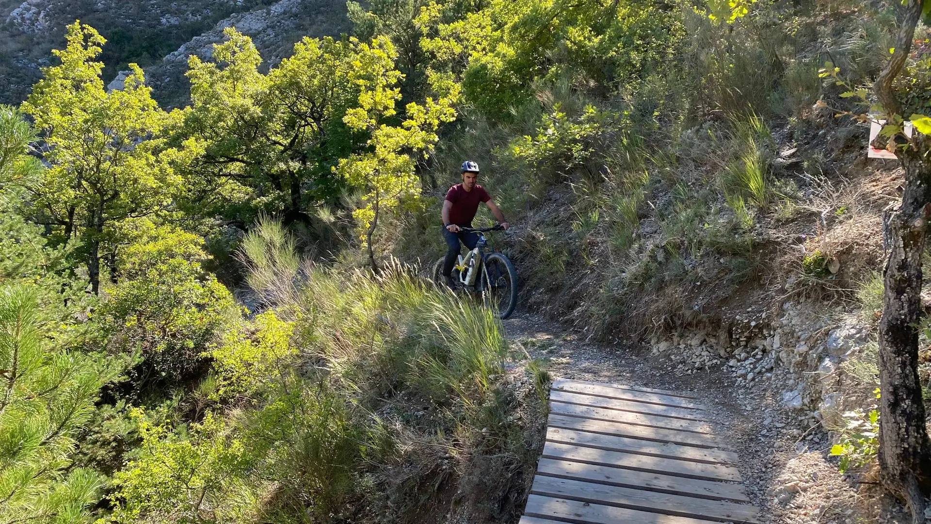 Passage sur passerelle