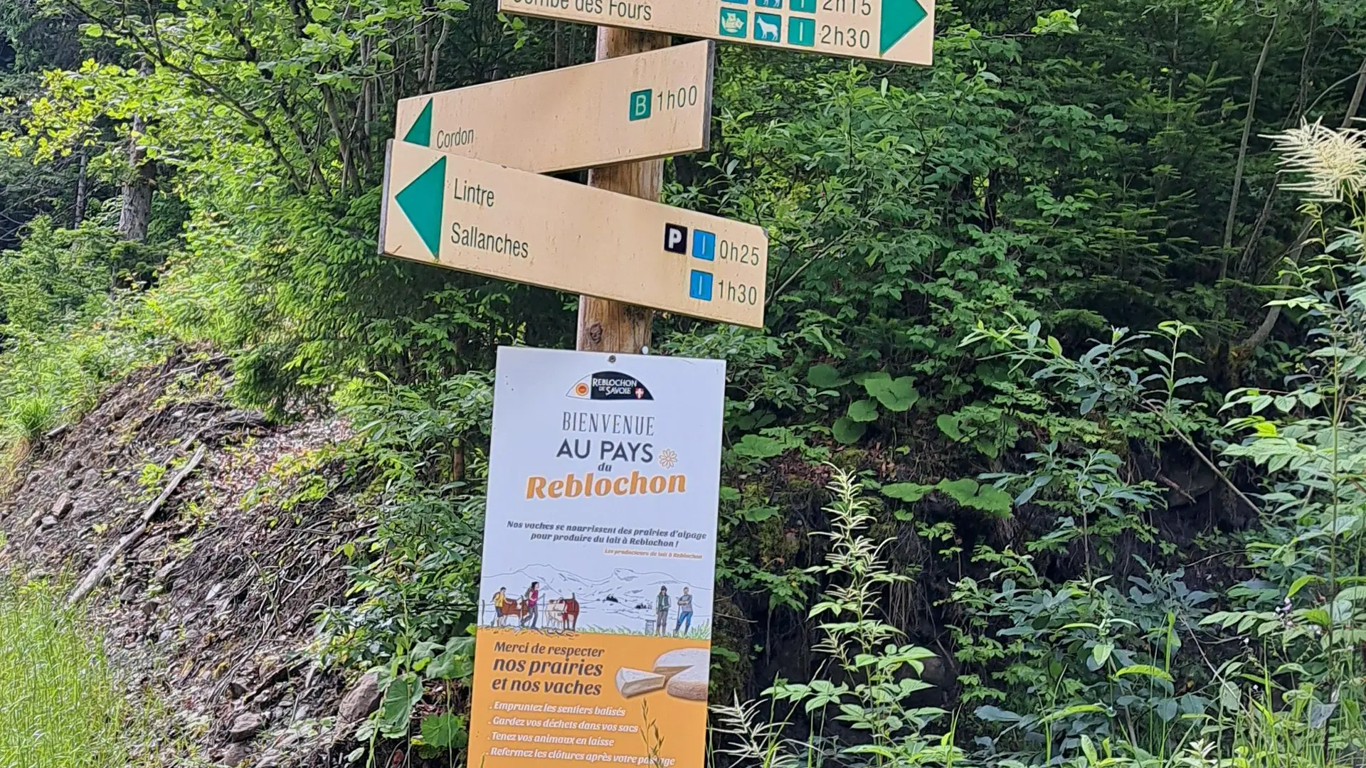 Panneau sentier du Pont de la Flée