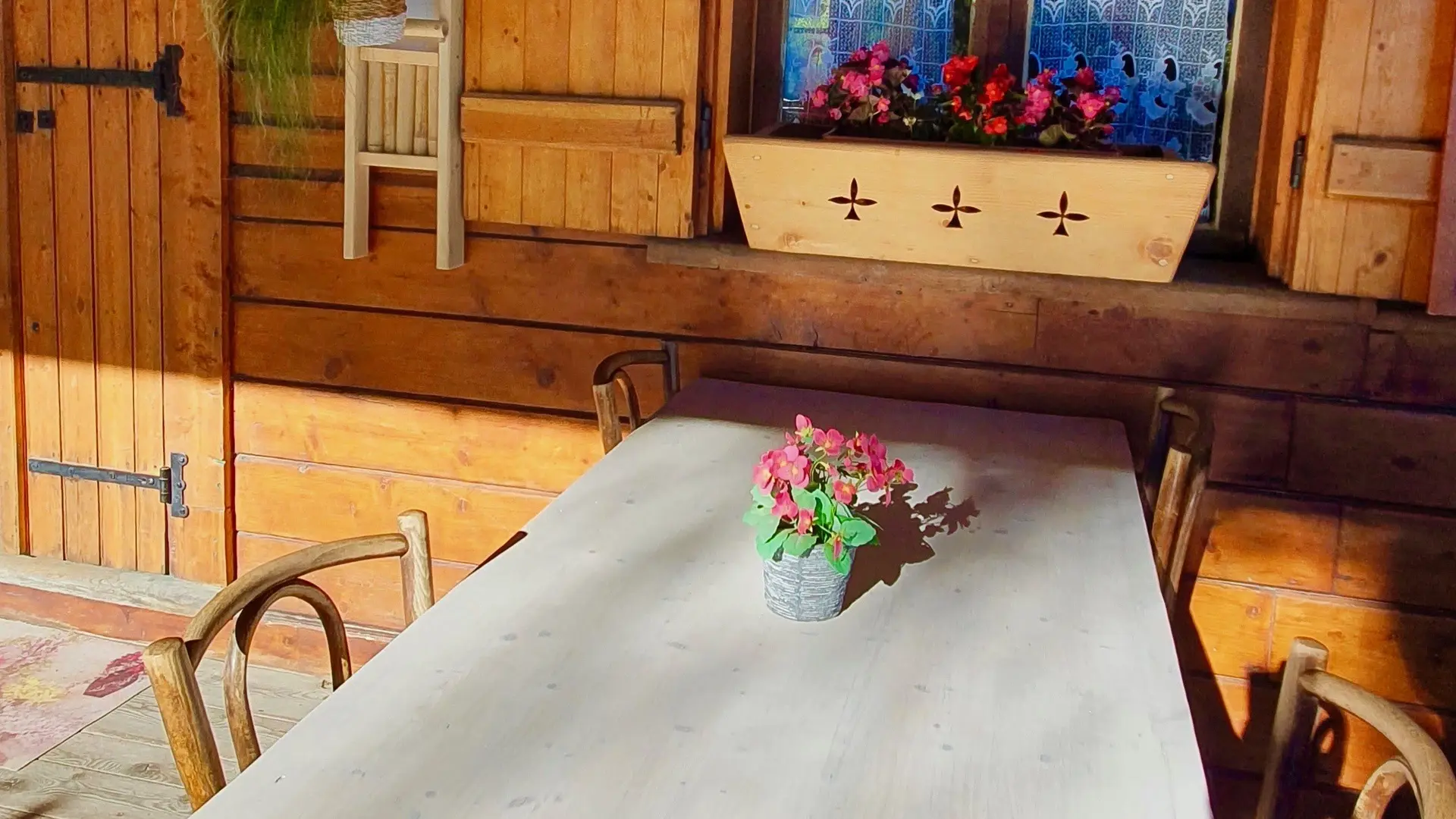 La terrasse ombragée
