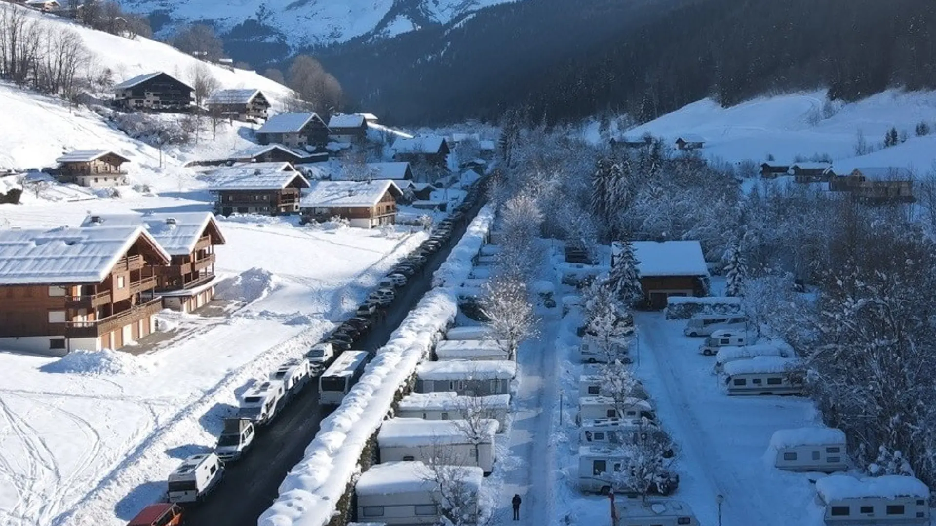 Camping Le Clos du Pin l'hiver