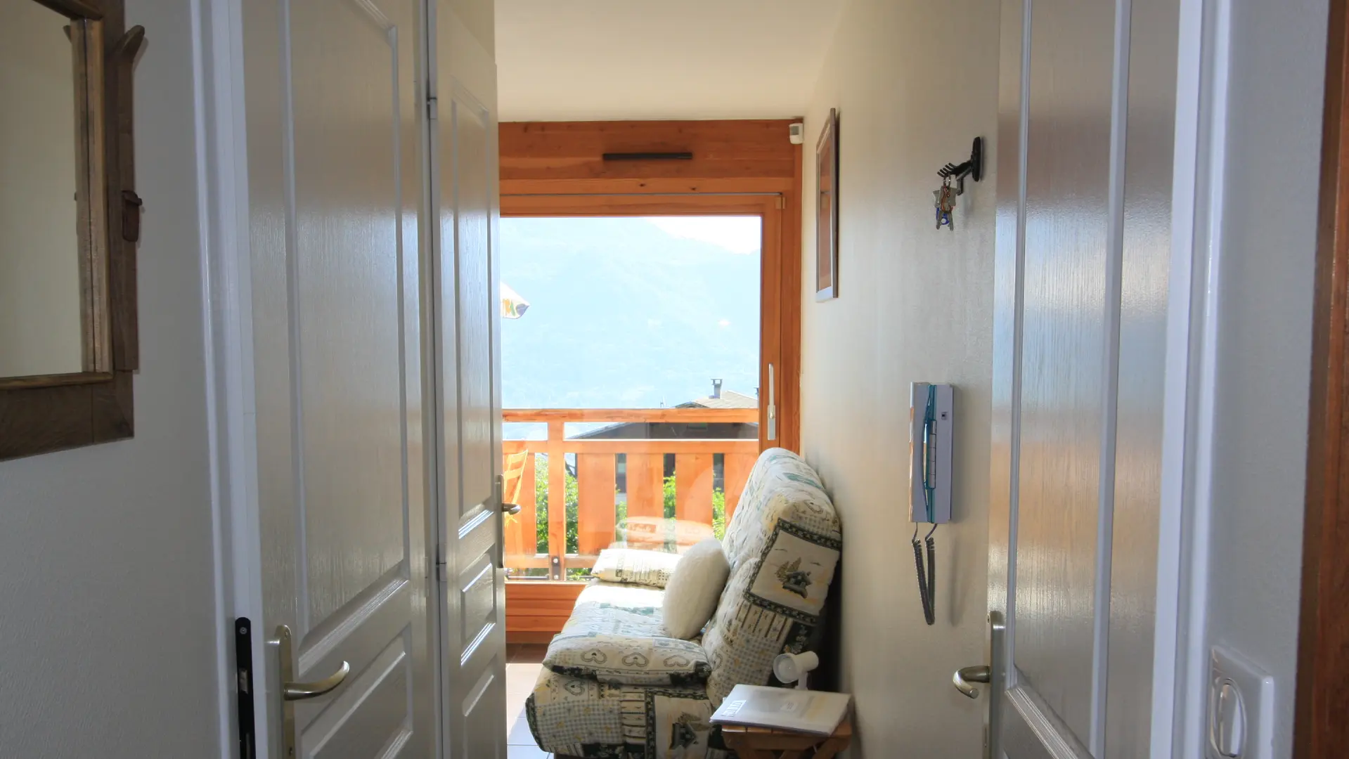 Le hall d'accès à l'appartement