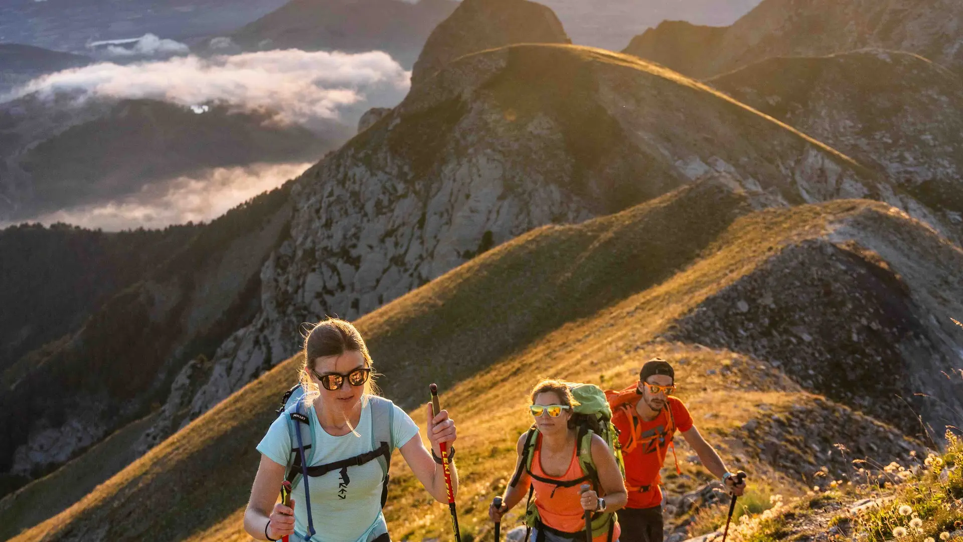 Soleil couchant dans le Champsaur sur le Piolit