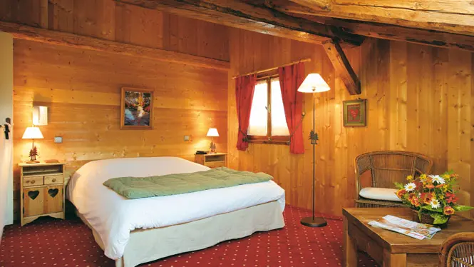 chambre,  hotel 3* coin savoyard, combloux