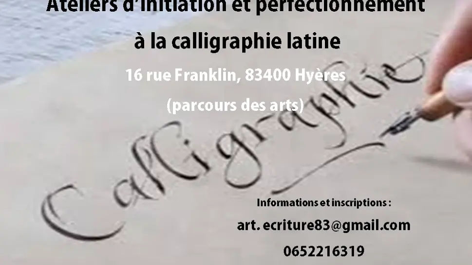 Cours de calligraphie par Anne-Sophie Davoli