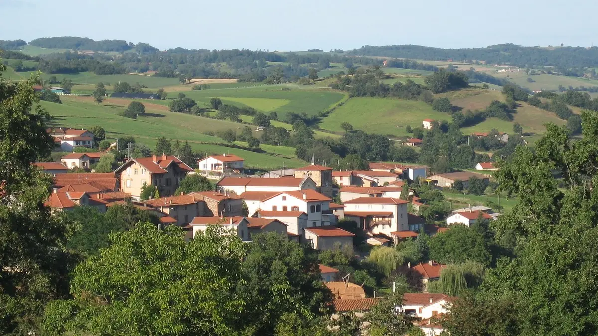 Vue du village de Meys
