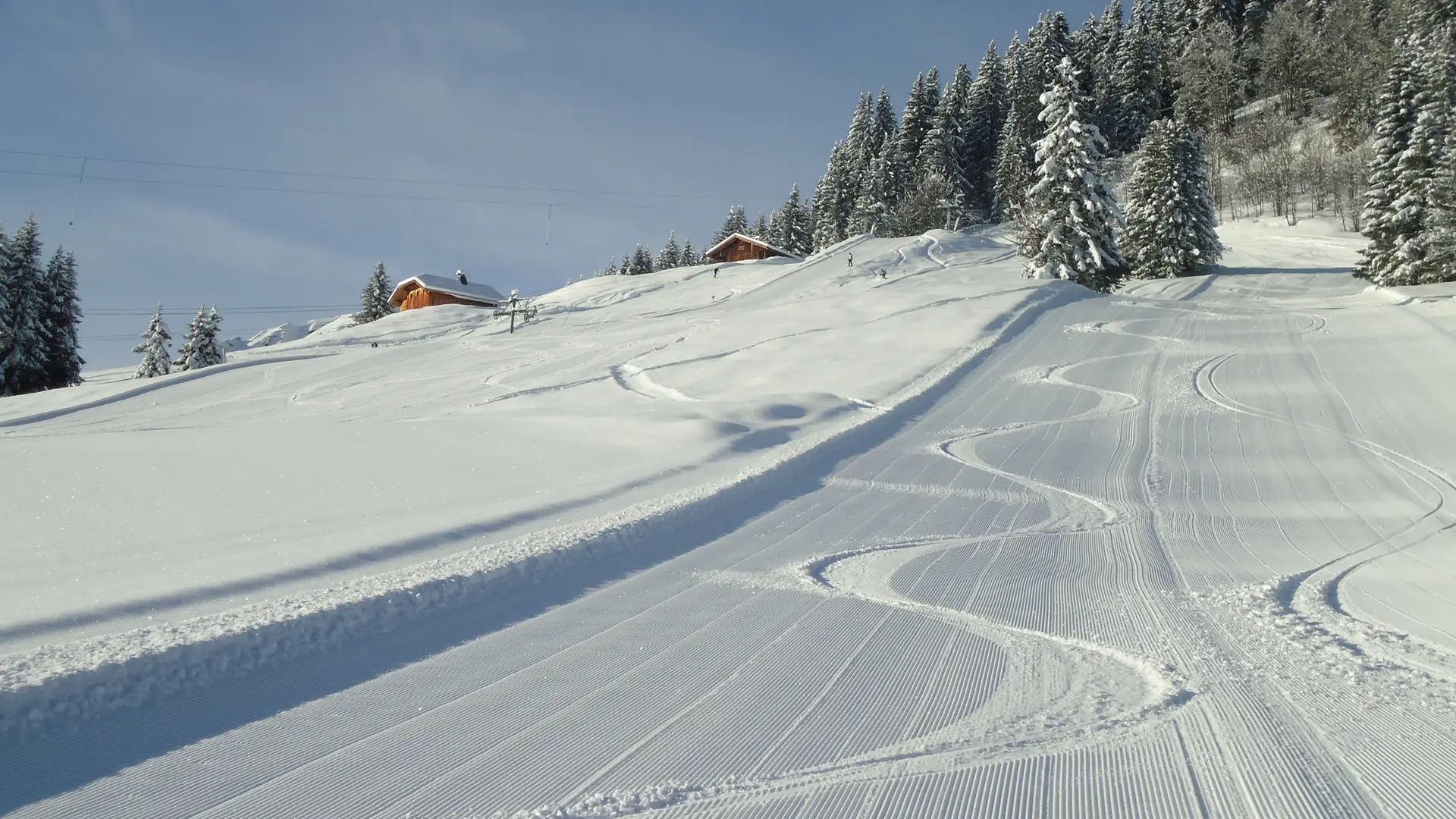 Première trace - ski à Cordon