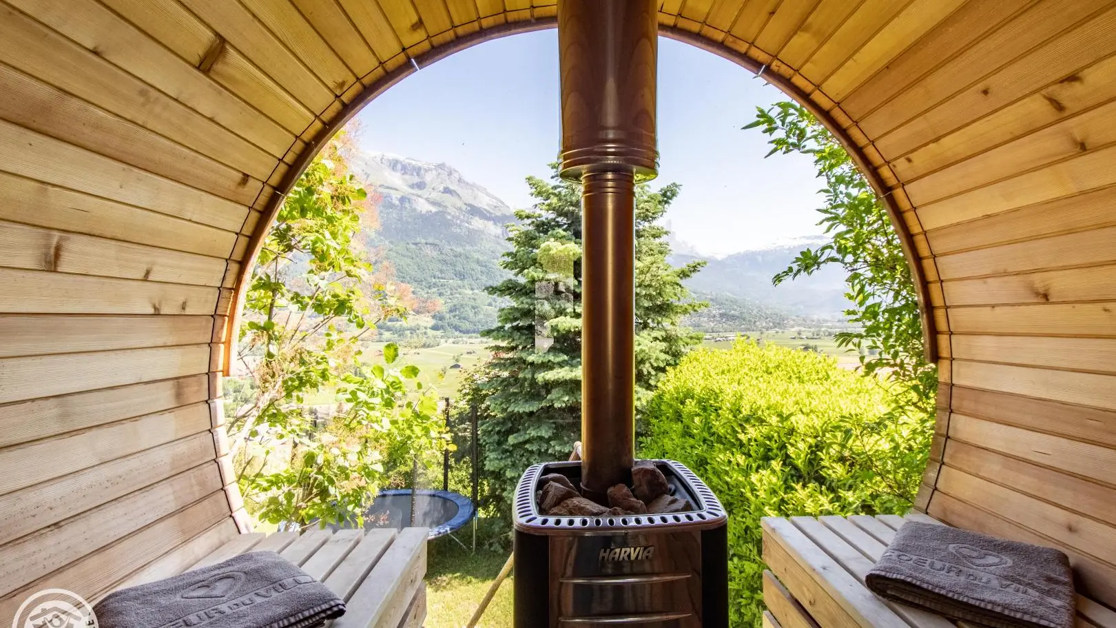 Sauna panoramique.