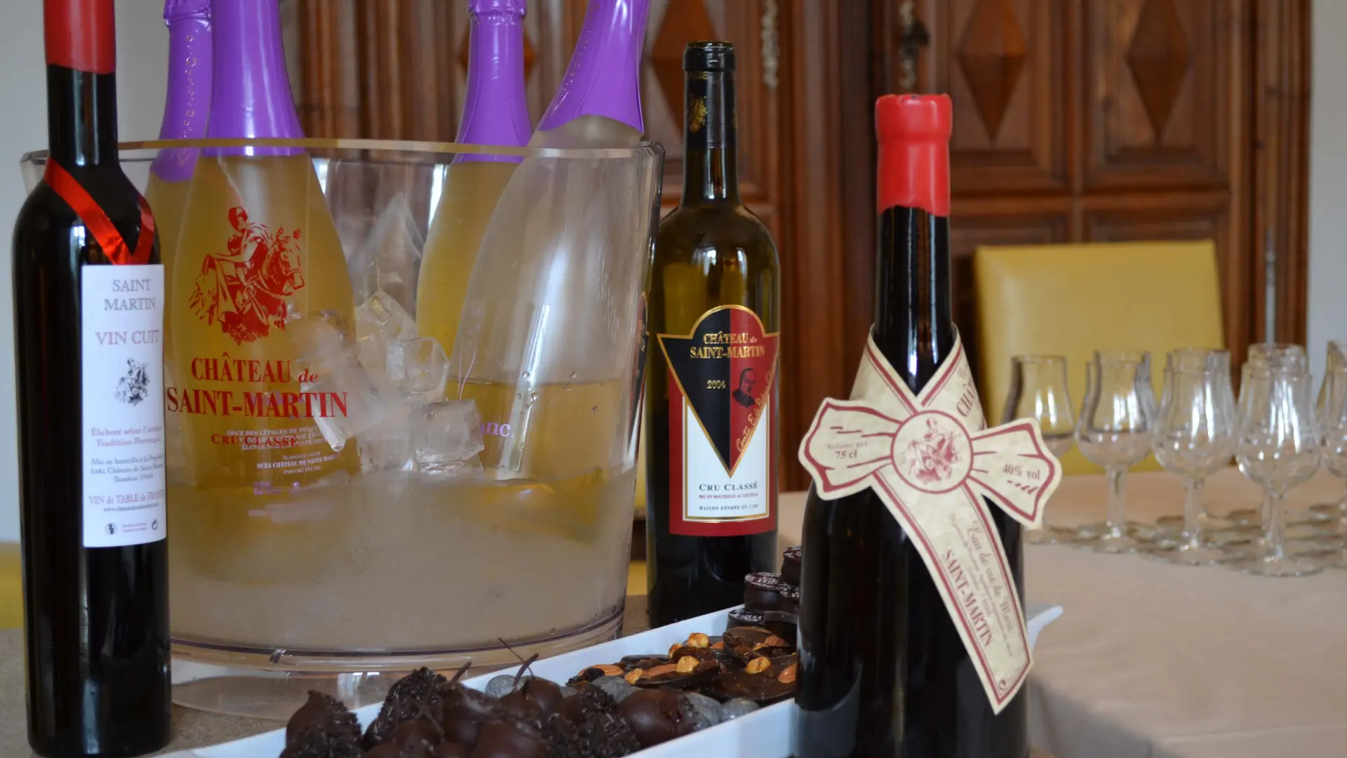 Dégustation de vins et chocolats