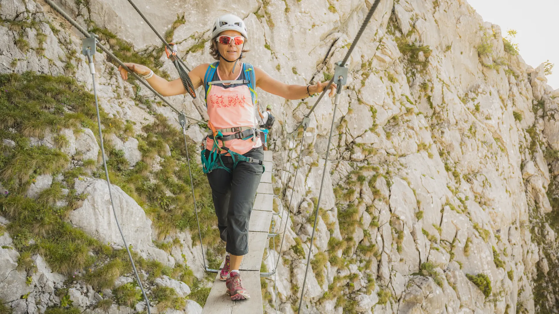 Via ferrata avec un guide au Grand-Bornand