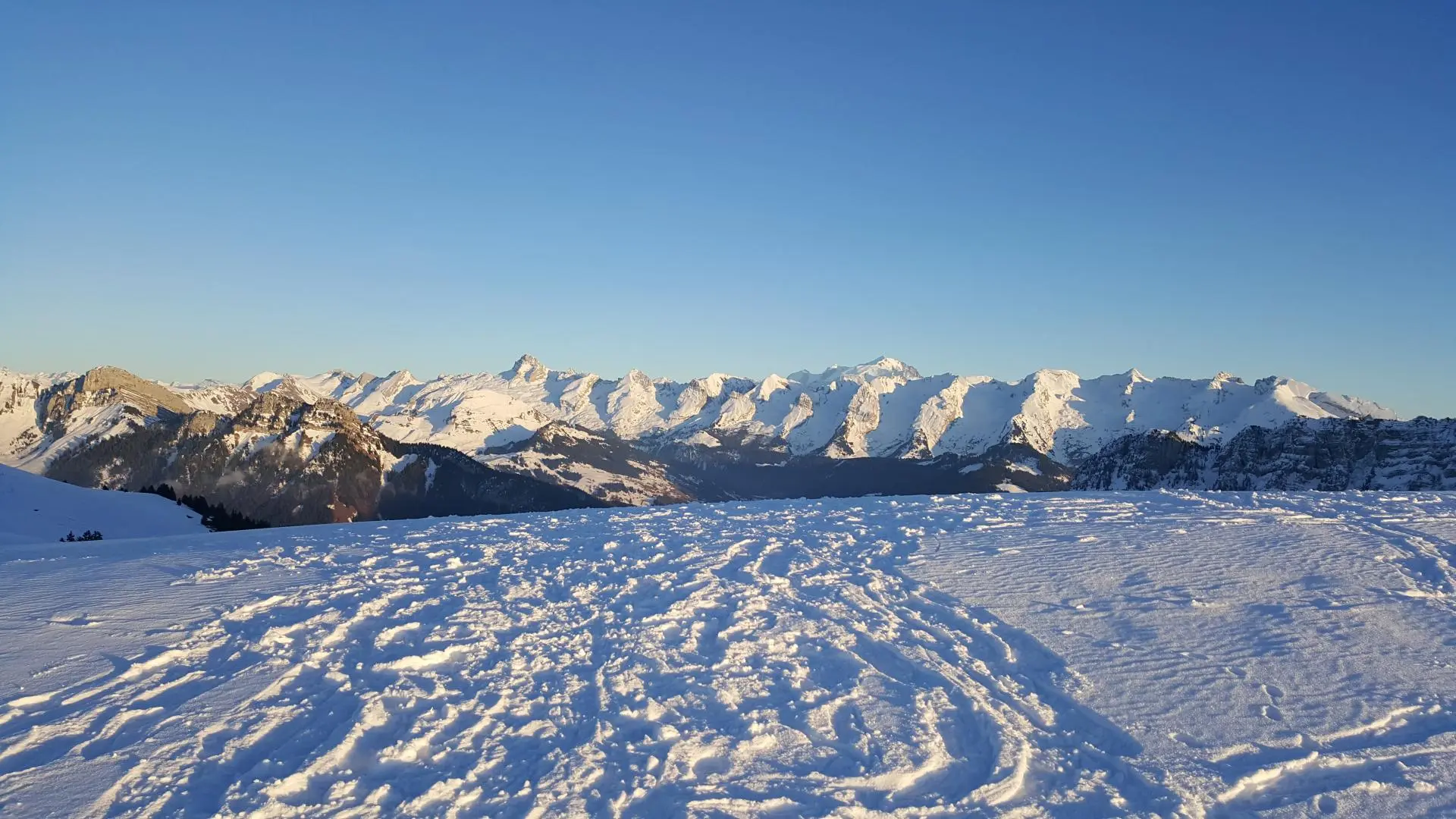 Sur les sommets du Plateau en hiver