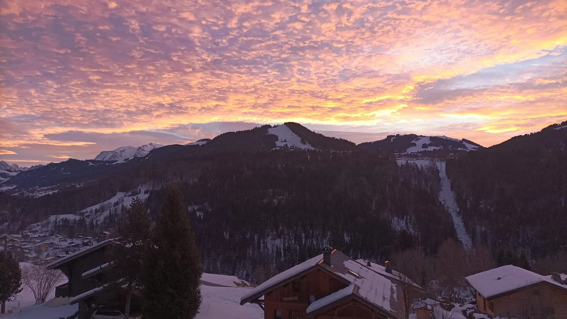 Photo du ciel en hiver