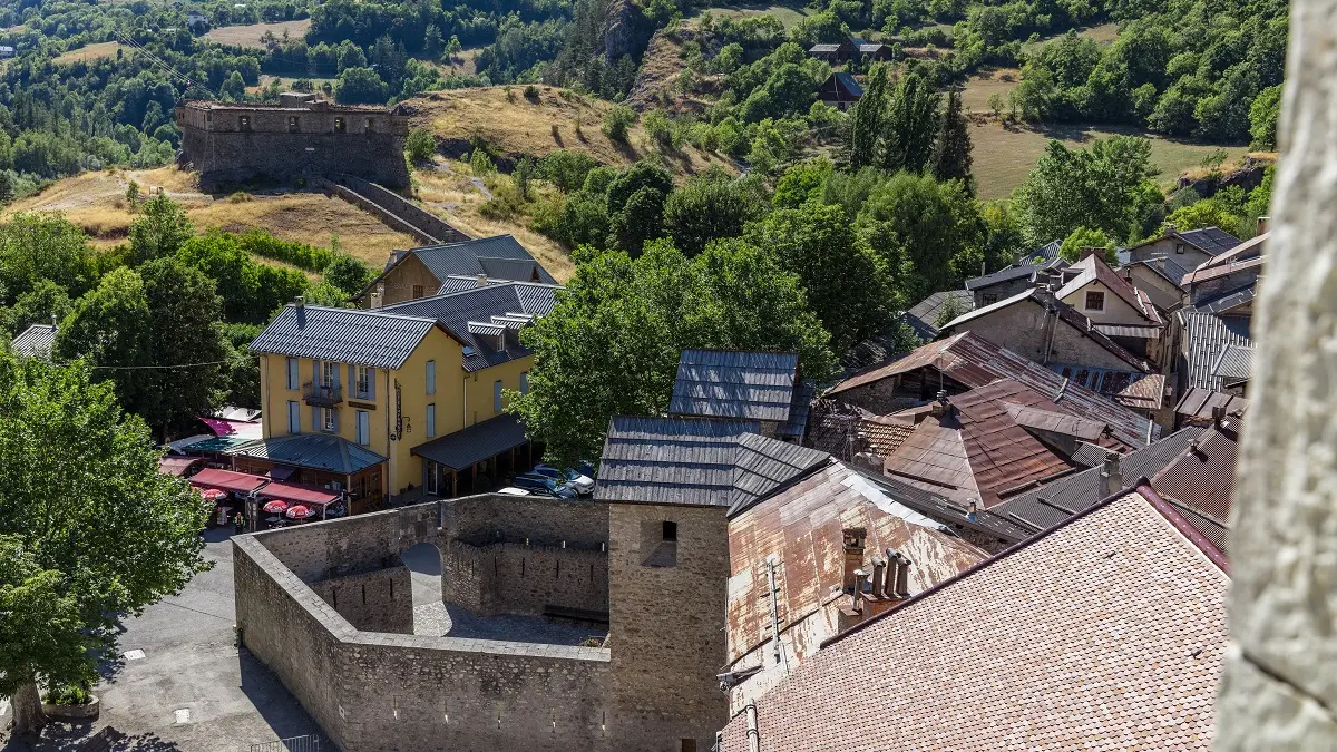 Vue aérienne porte de France et hôtel