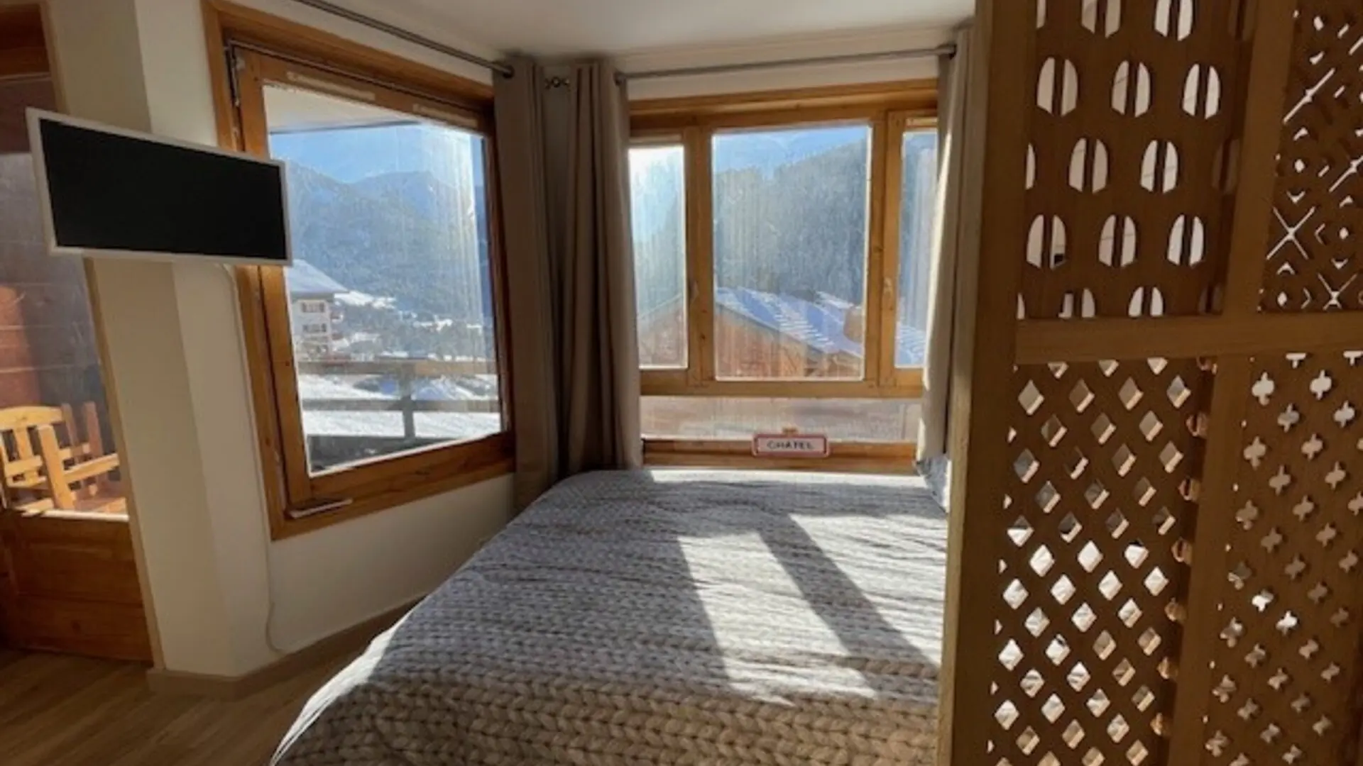 Chambre vue montagne - Studio Val Pierre