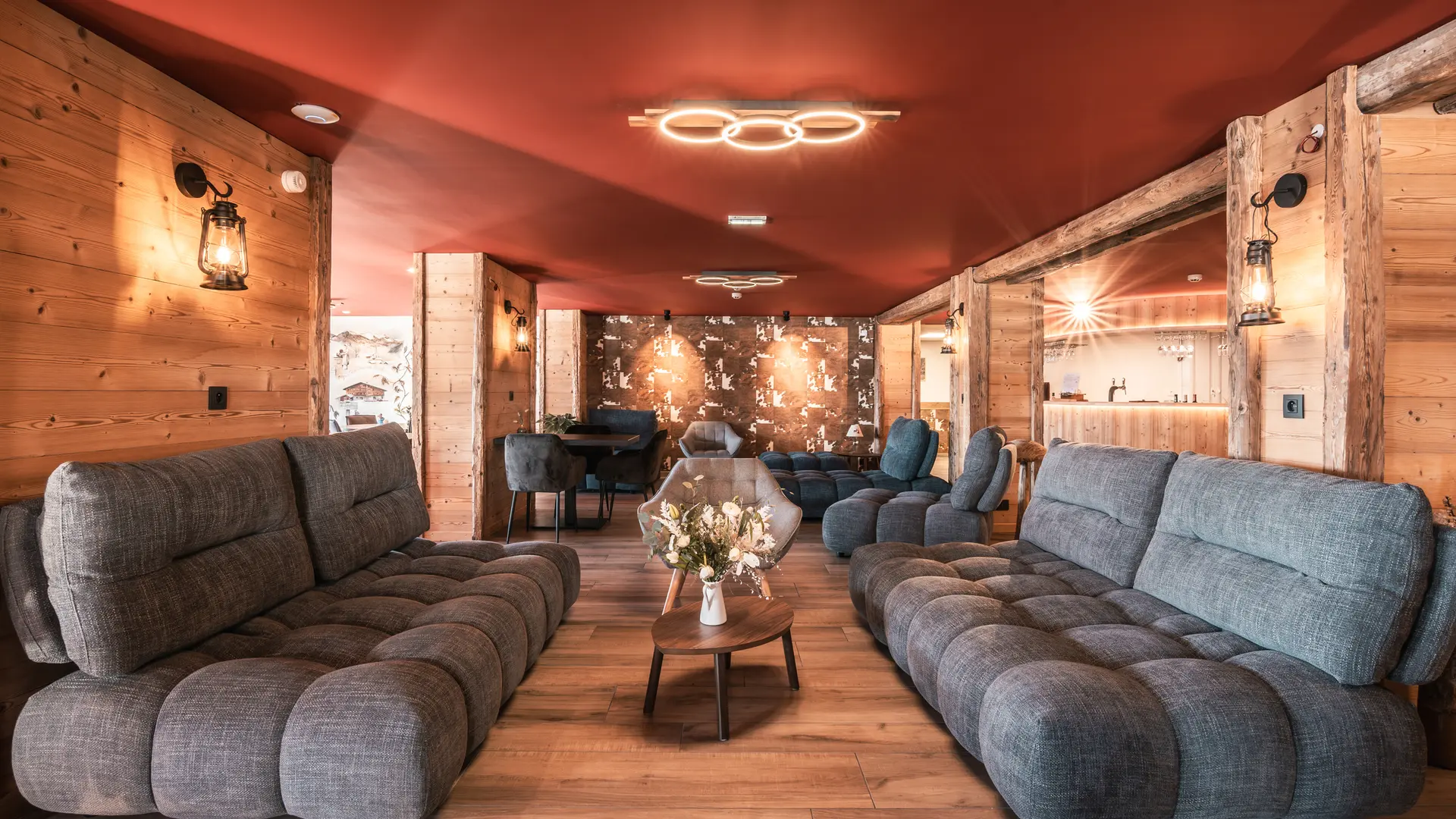 Living room with sofas