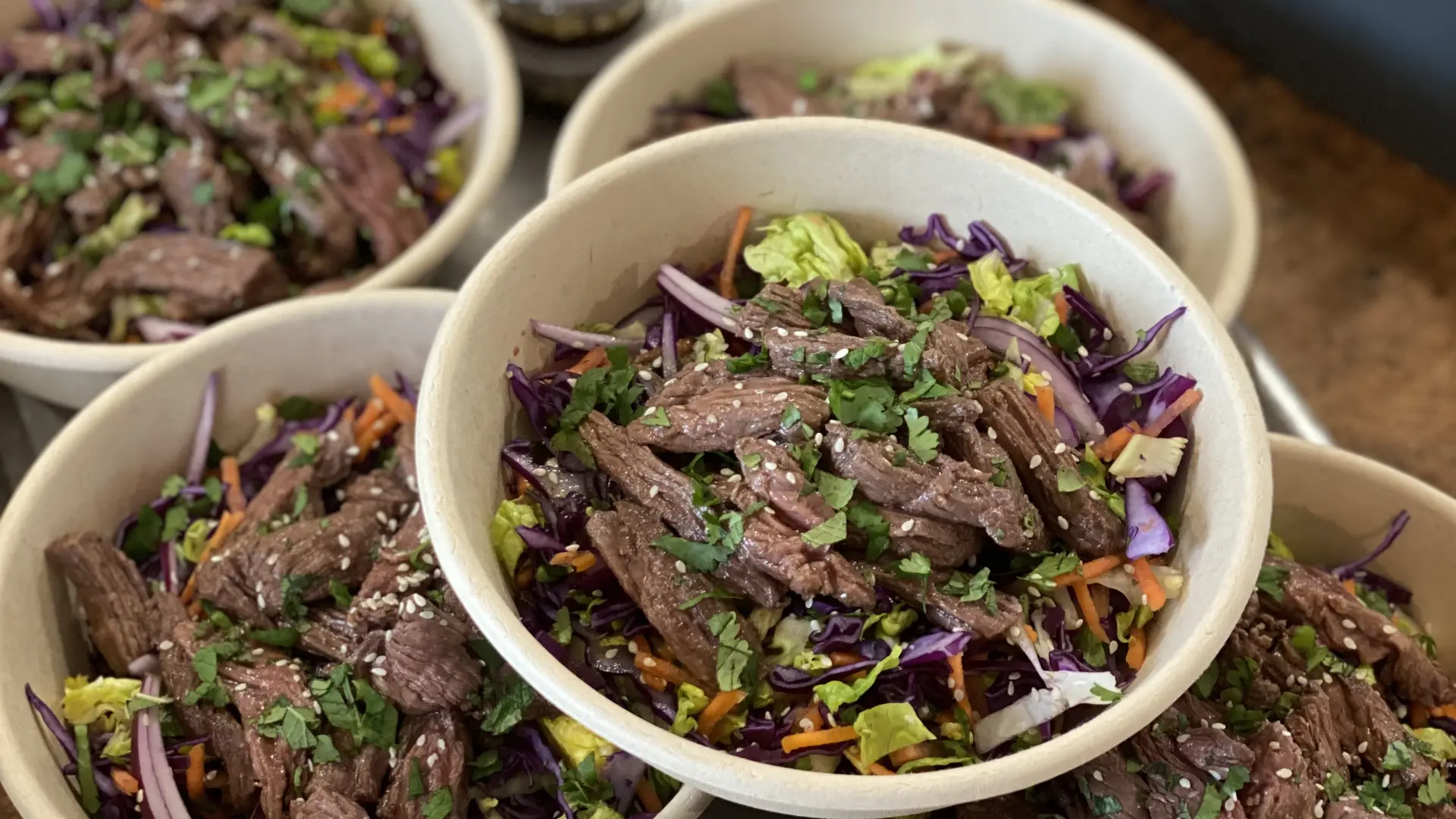 Salades thaï au bœuf