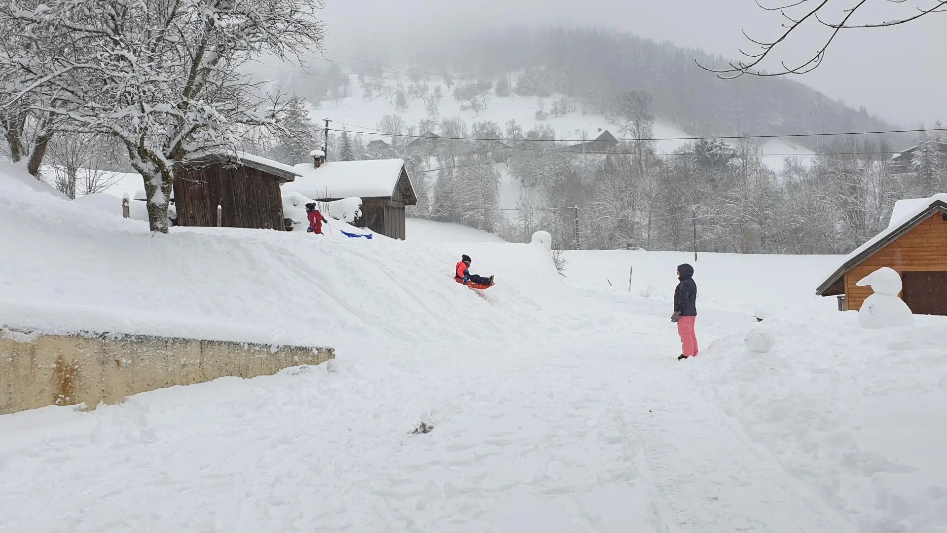 Vos enfants à la neige