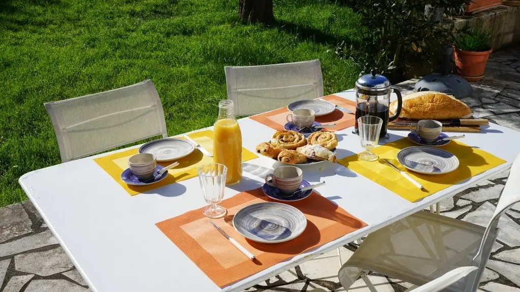 Frühstück auf der Terrasse