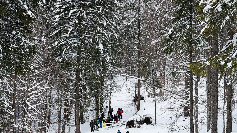 Photo sortie pédestre hiver