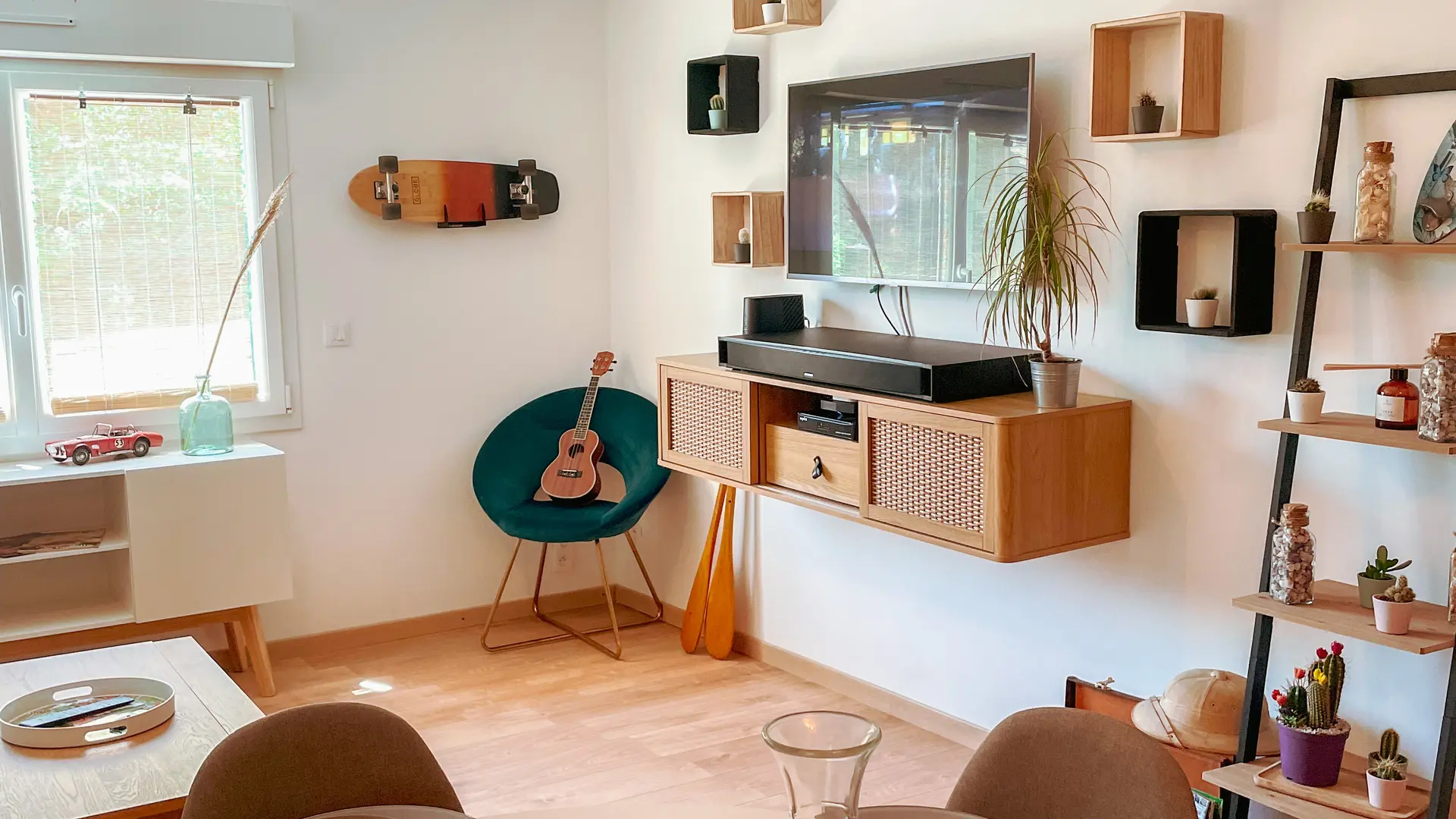 vue salon et salle à manger