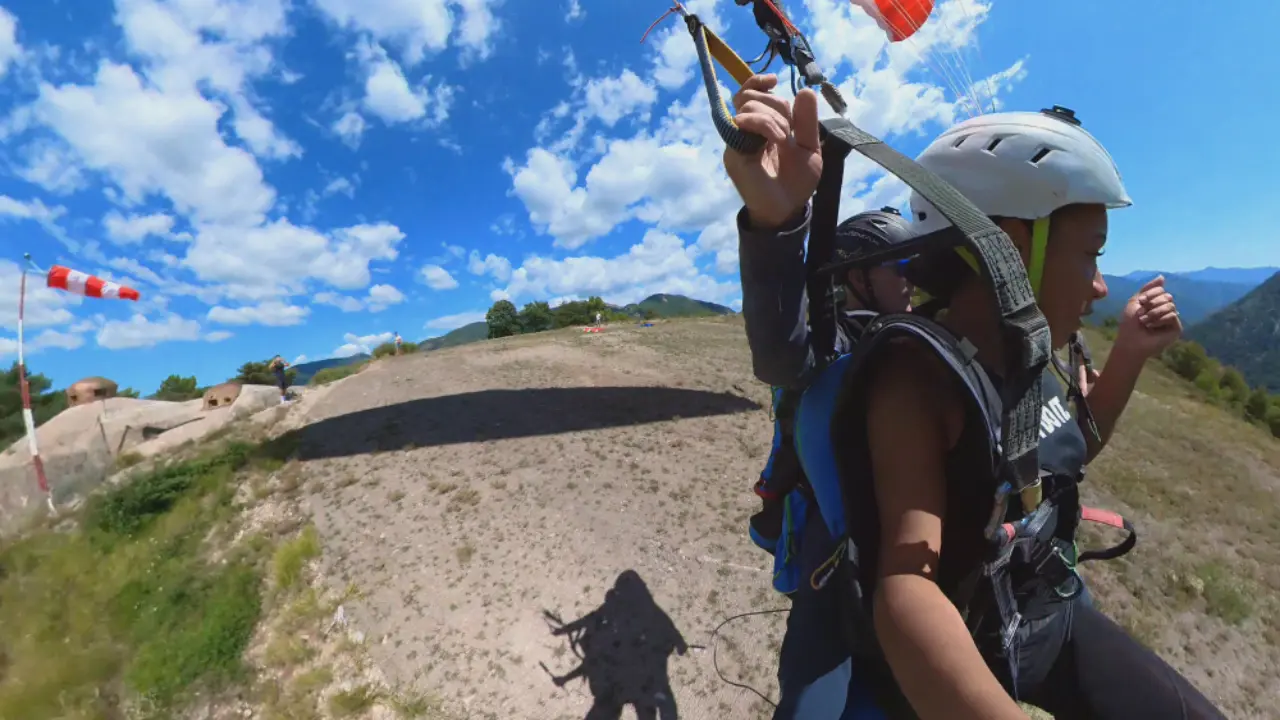 Baptême parapente à Sospel
