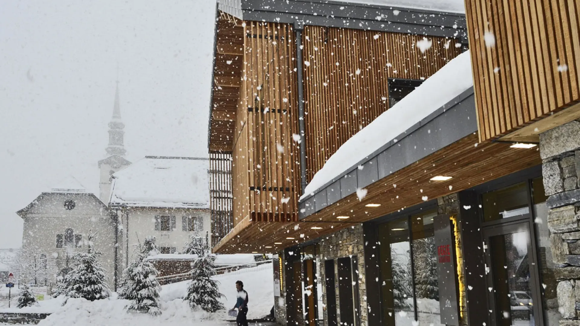 Neige à l'OT des Houches