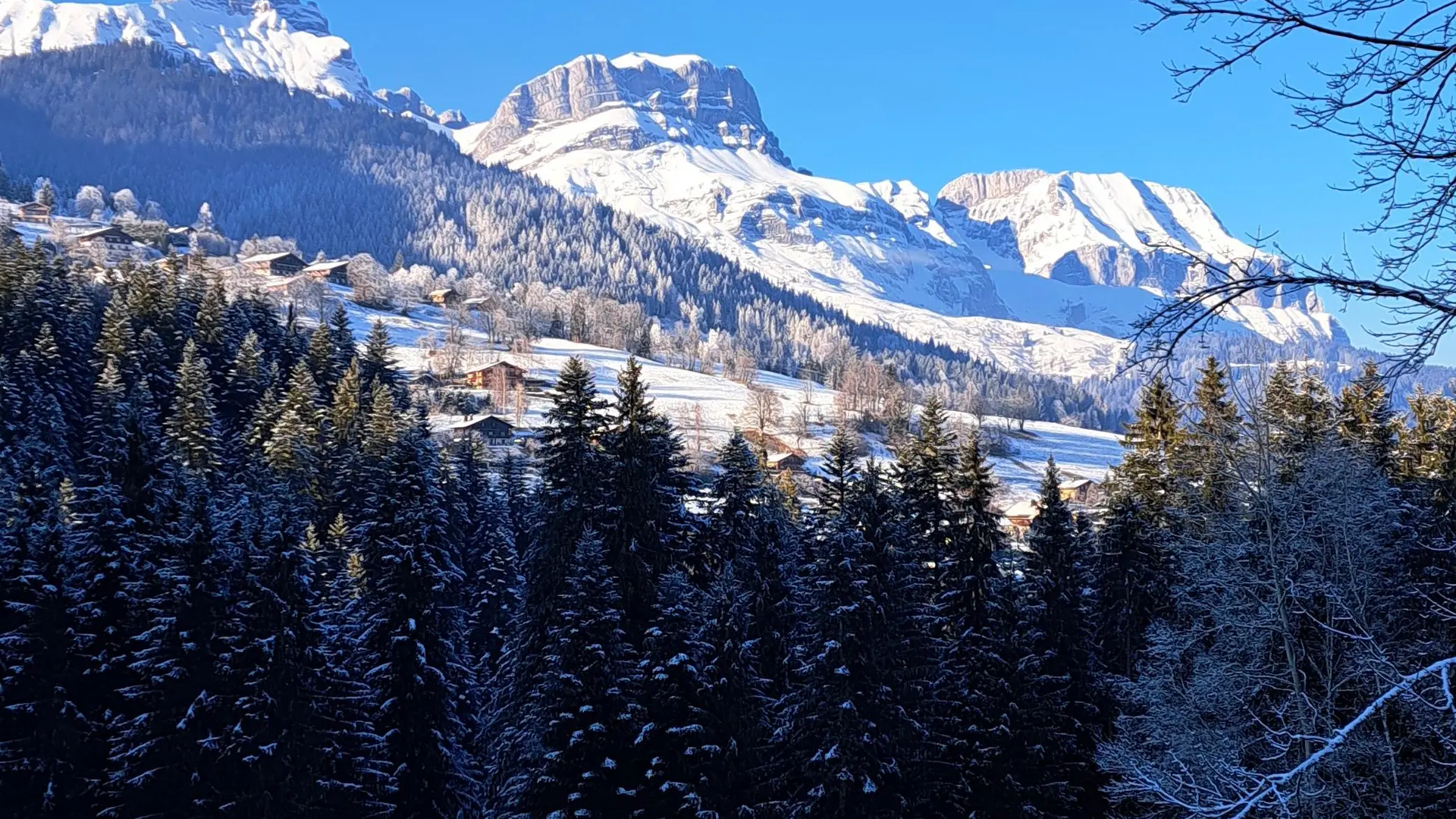 Vue sur les Aravis