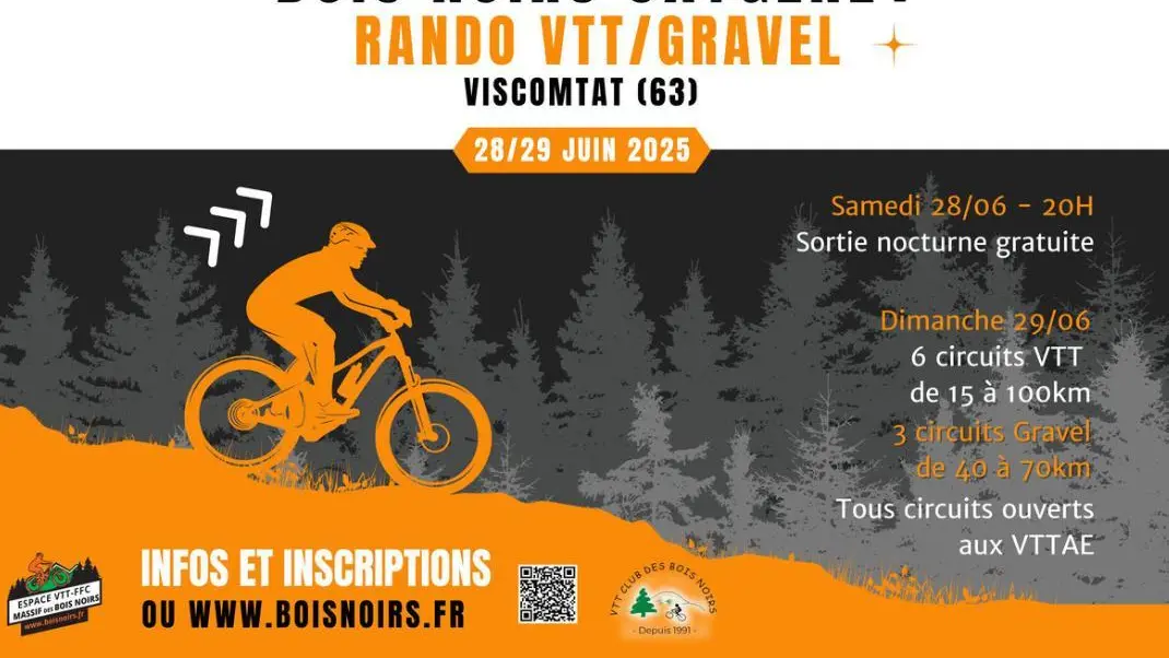pour les adeptes du VTT, quelques dates de sorties printanières 2025.
