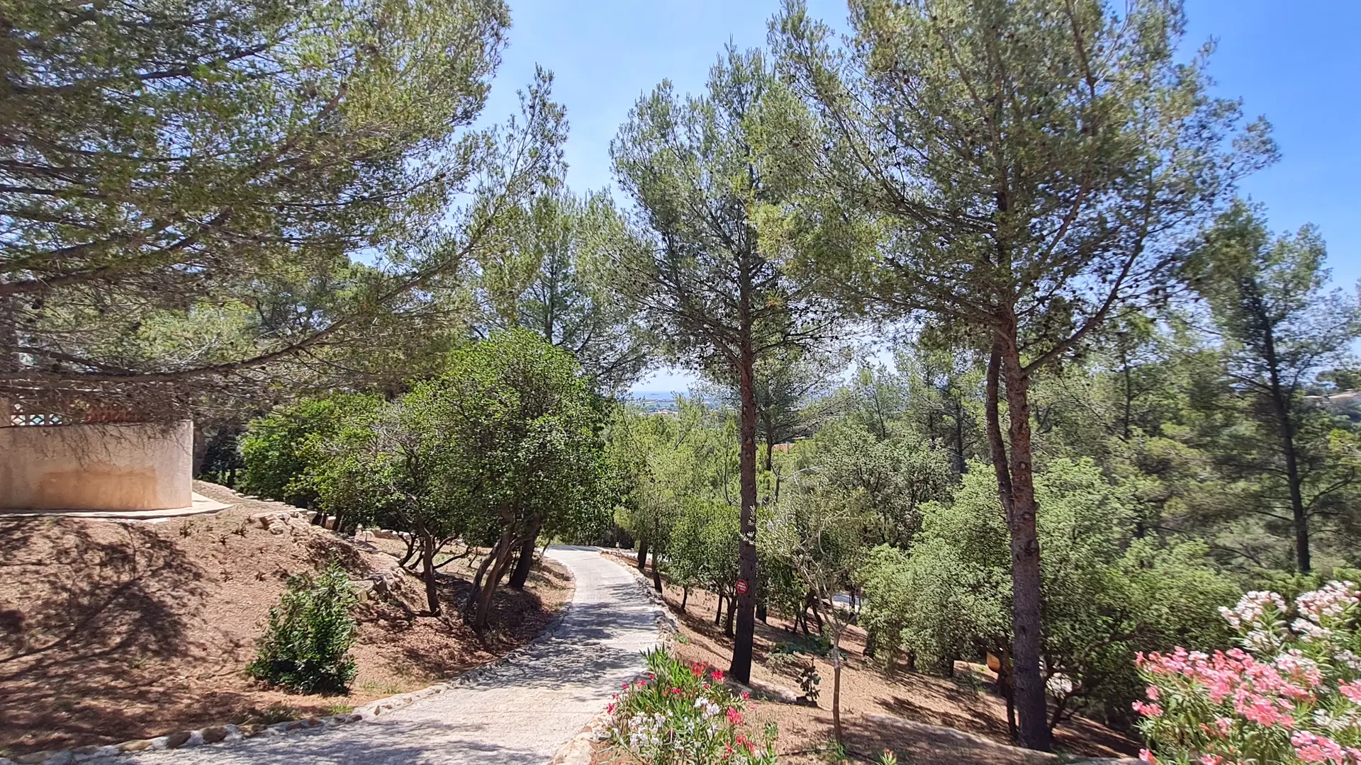 chemin arrivée