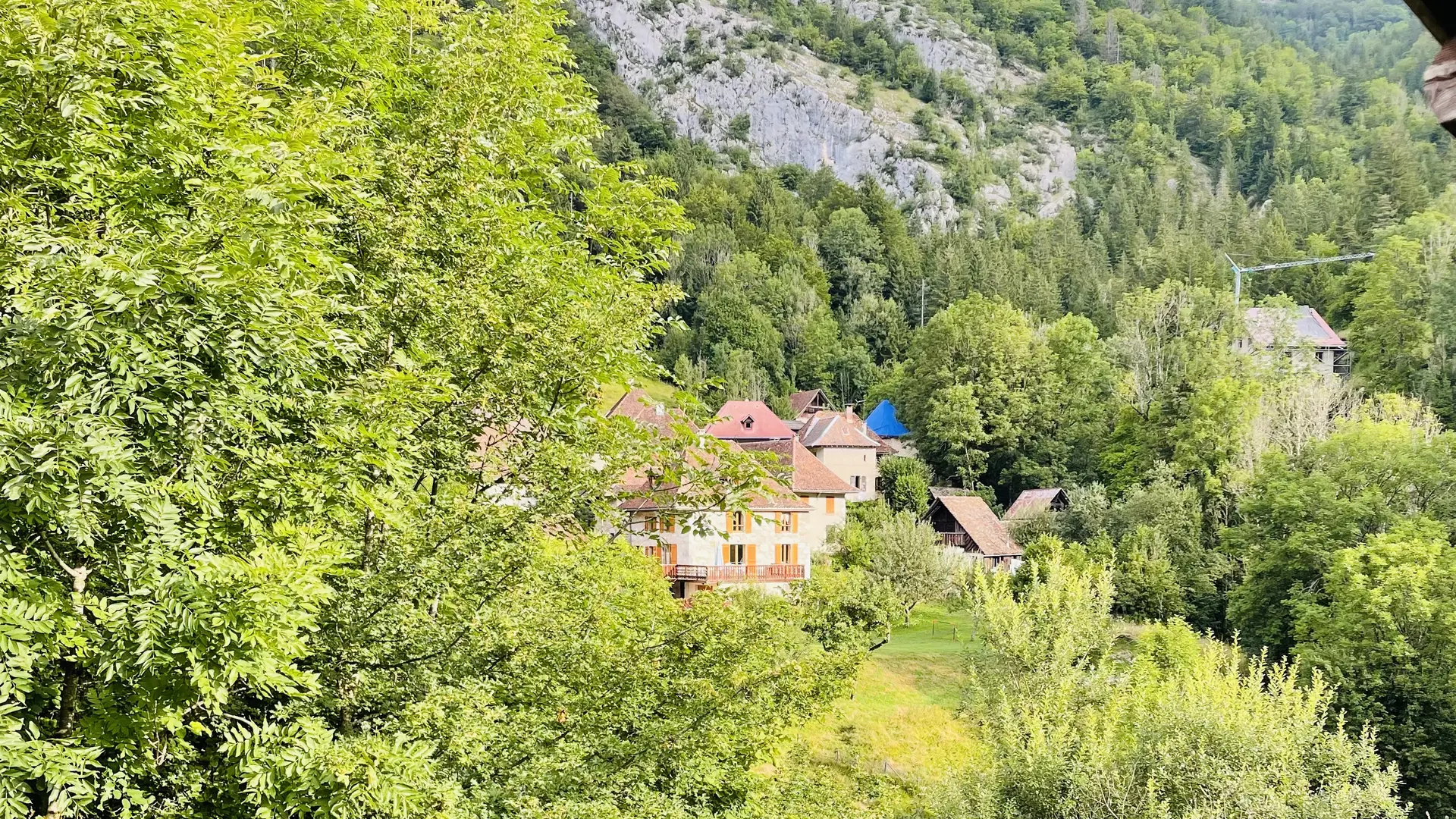 Vue depuis le gîte