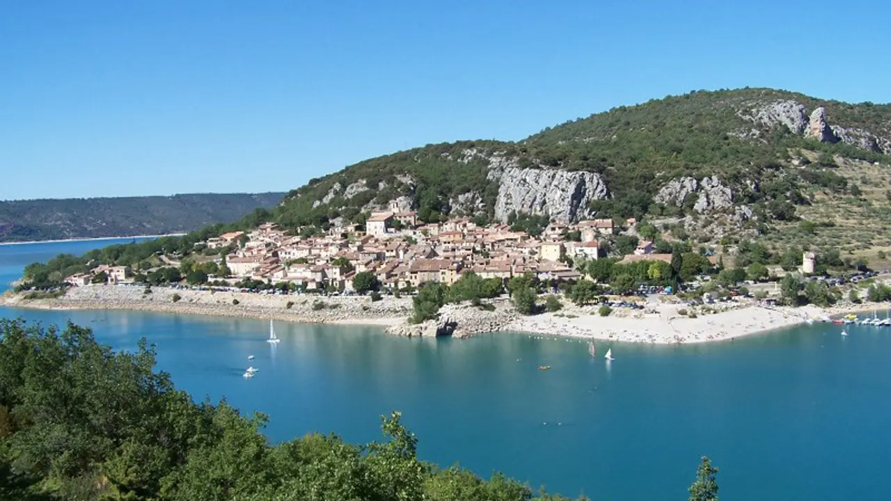 Bauduen, the harbour of the haut-var