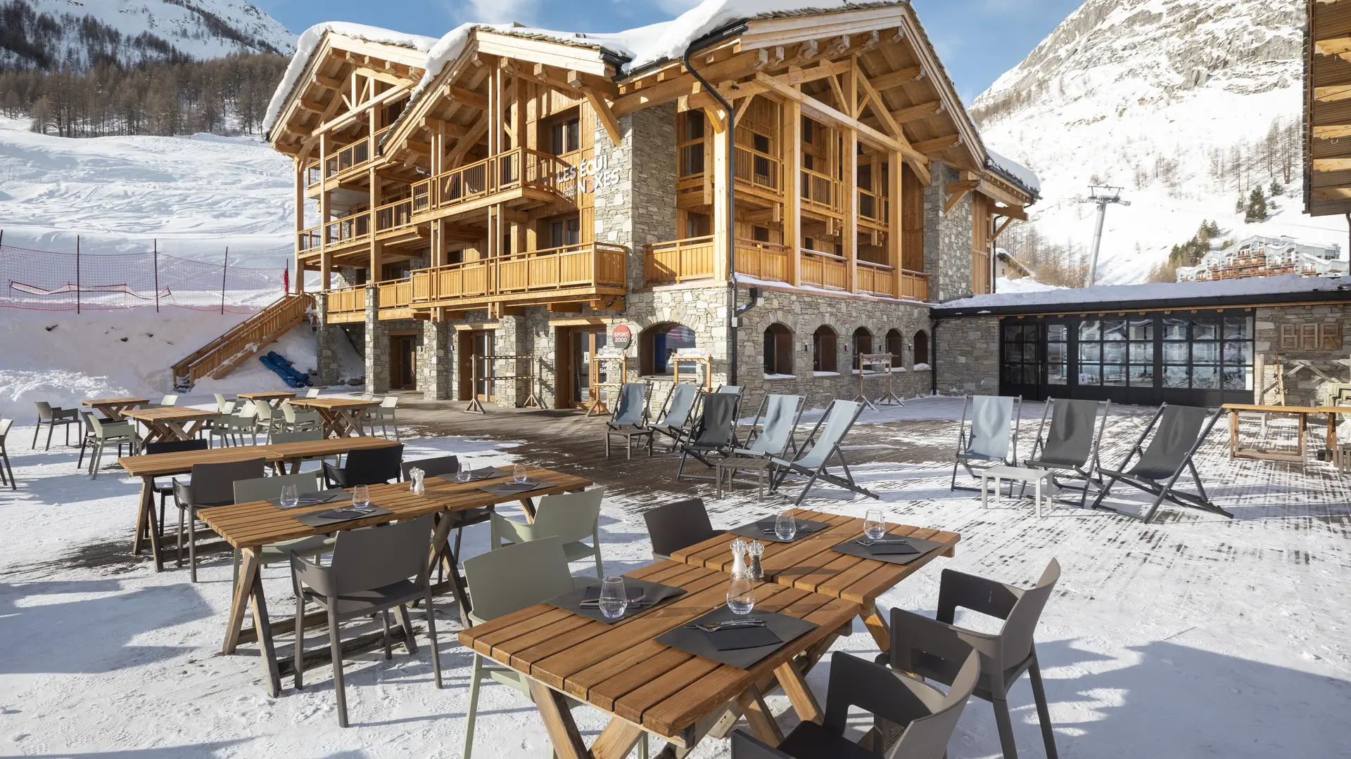 Terrasse extérieure - Les Equinoxes Val d'Isère