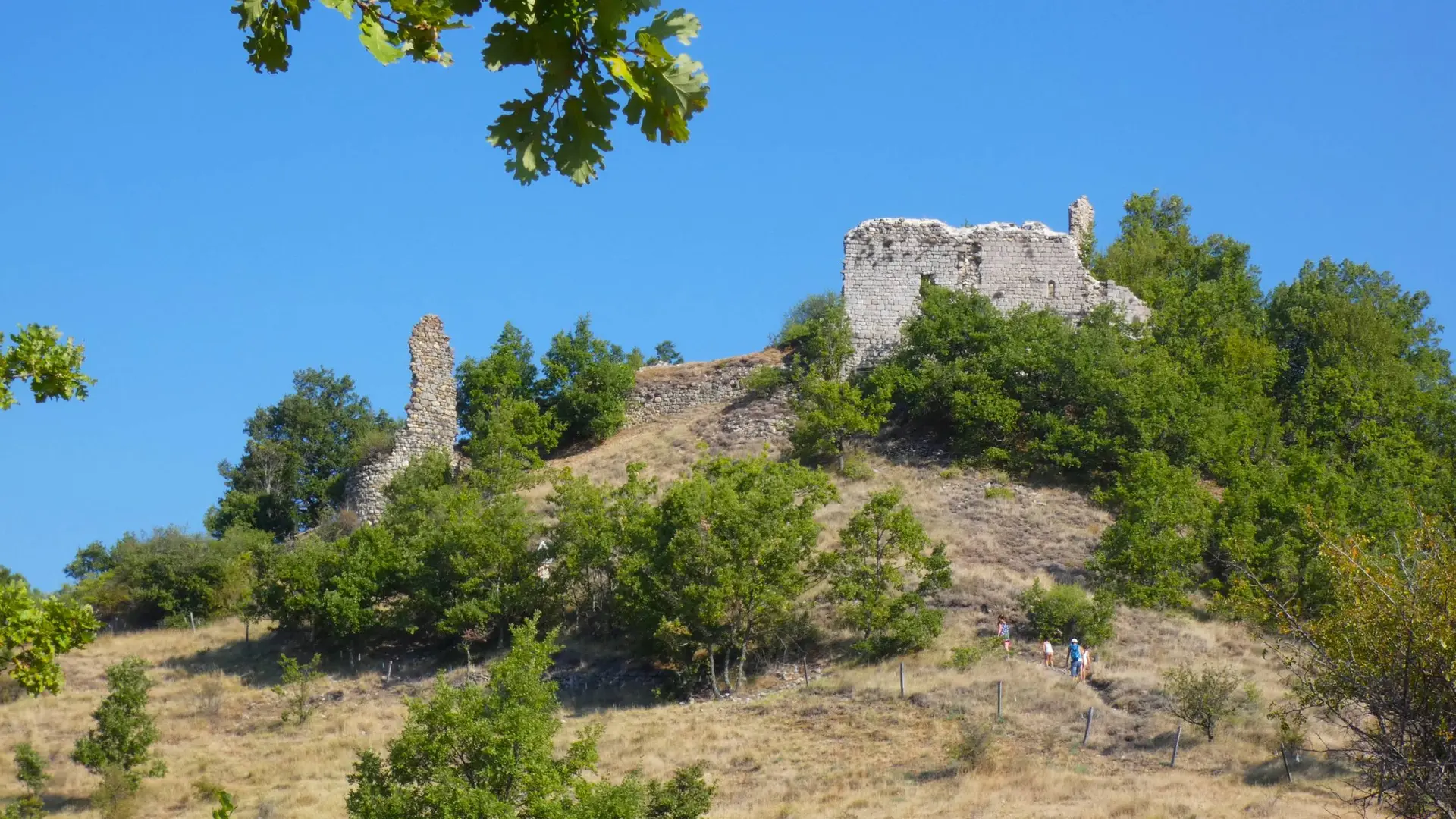 Panorama sur le château d'Arzeliers