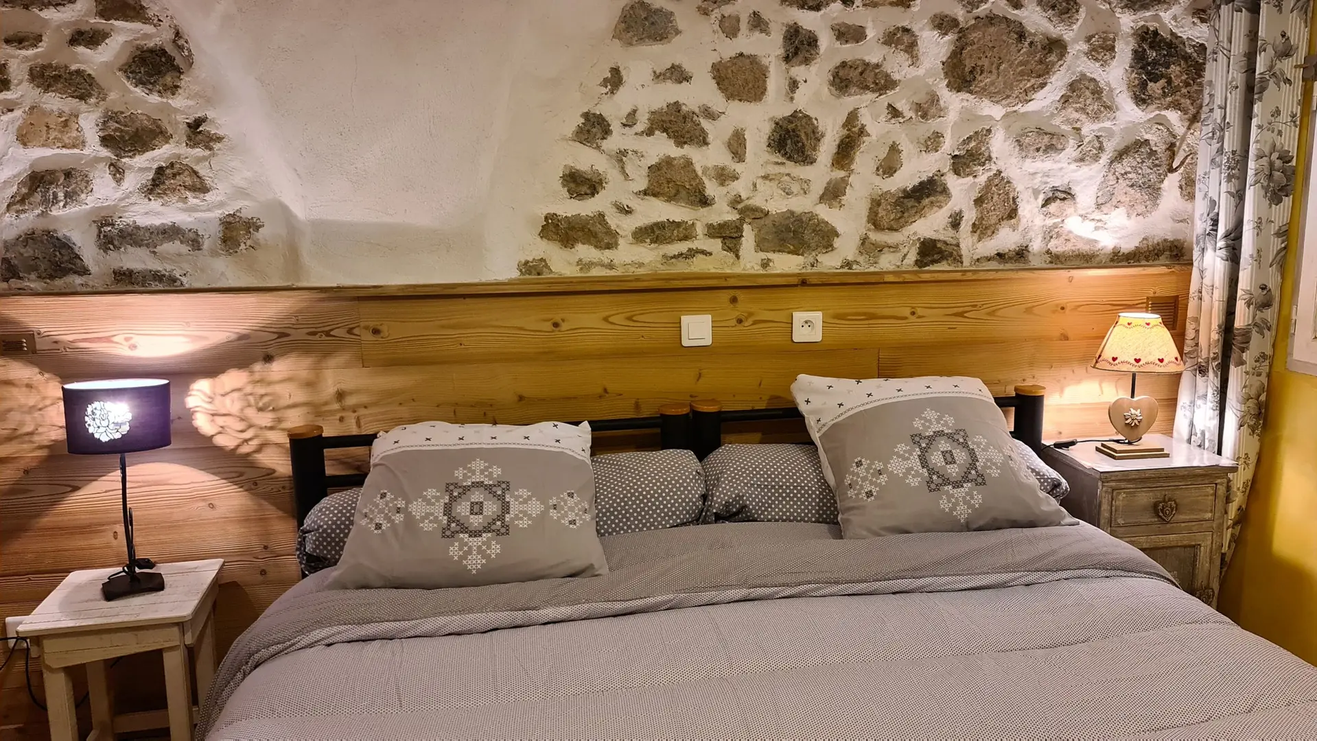 Chambre lit 2x90 en 180