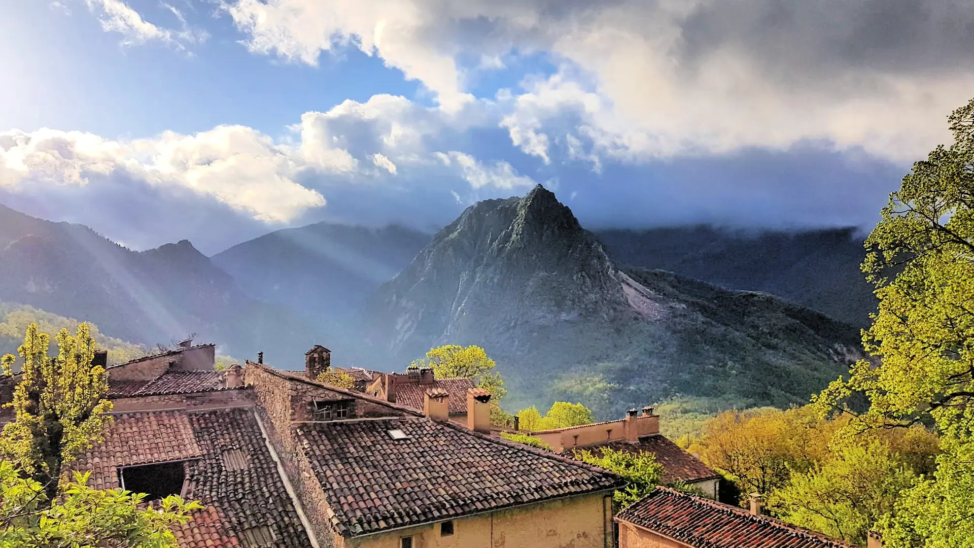 La vue depuis le hameau