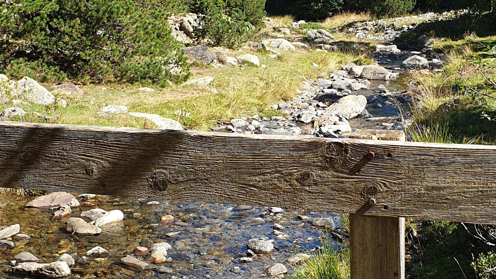 Petite passerelle en bois