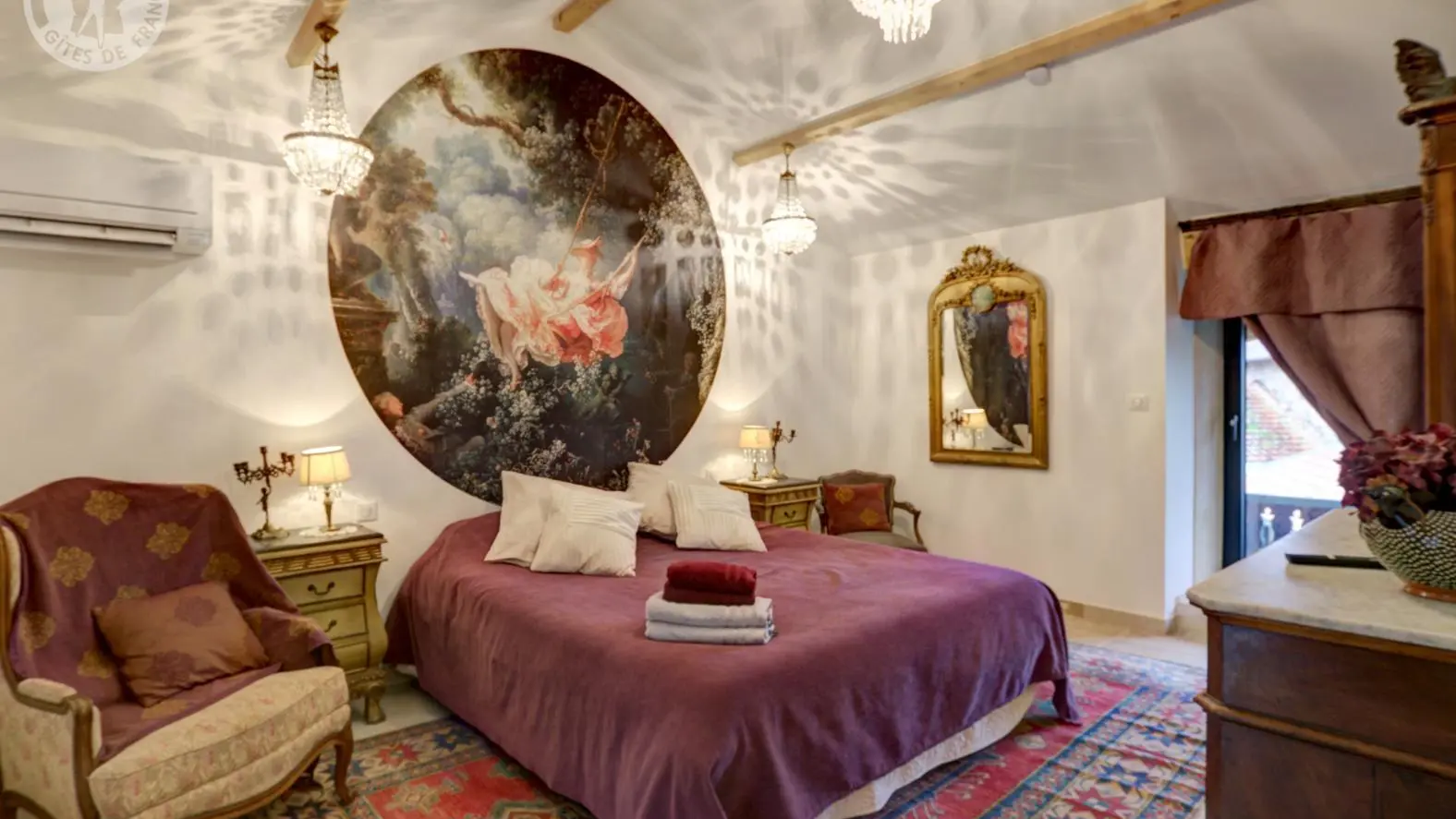 Chambre Fragonard avec TV écran plat