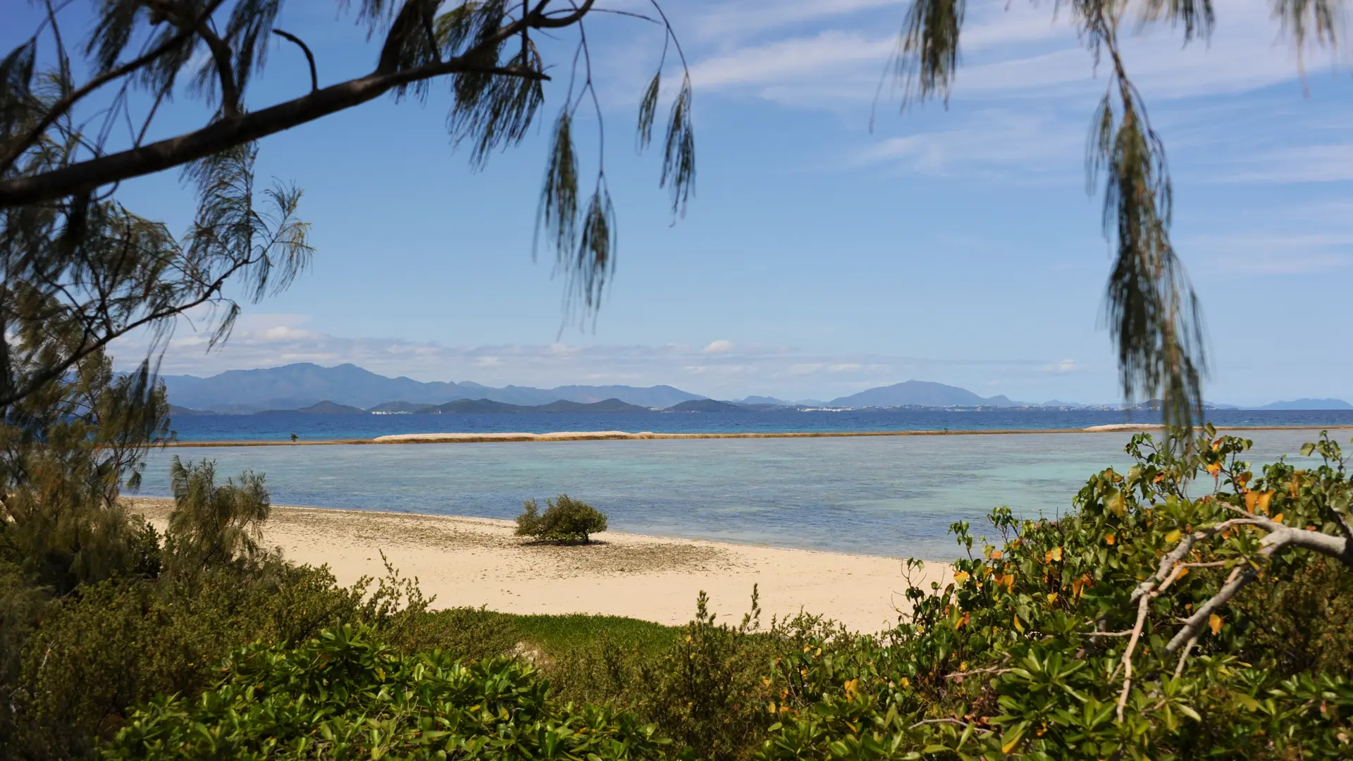 Vue vers le sud de l'îlot
