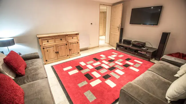 Chalet Kassy Morillon - Salle de cinéma avec grande TV 3D