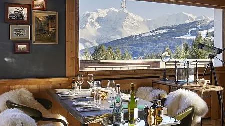 Salle de restaurant à l'Alpen Valley