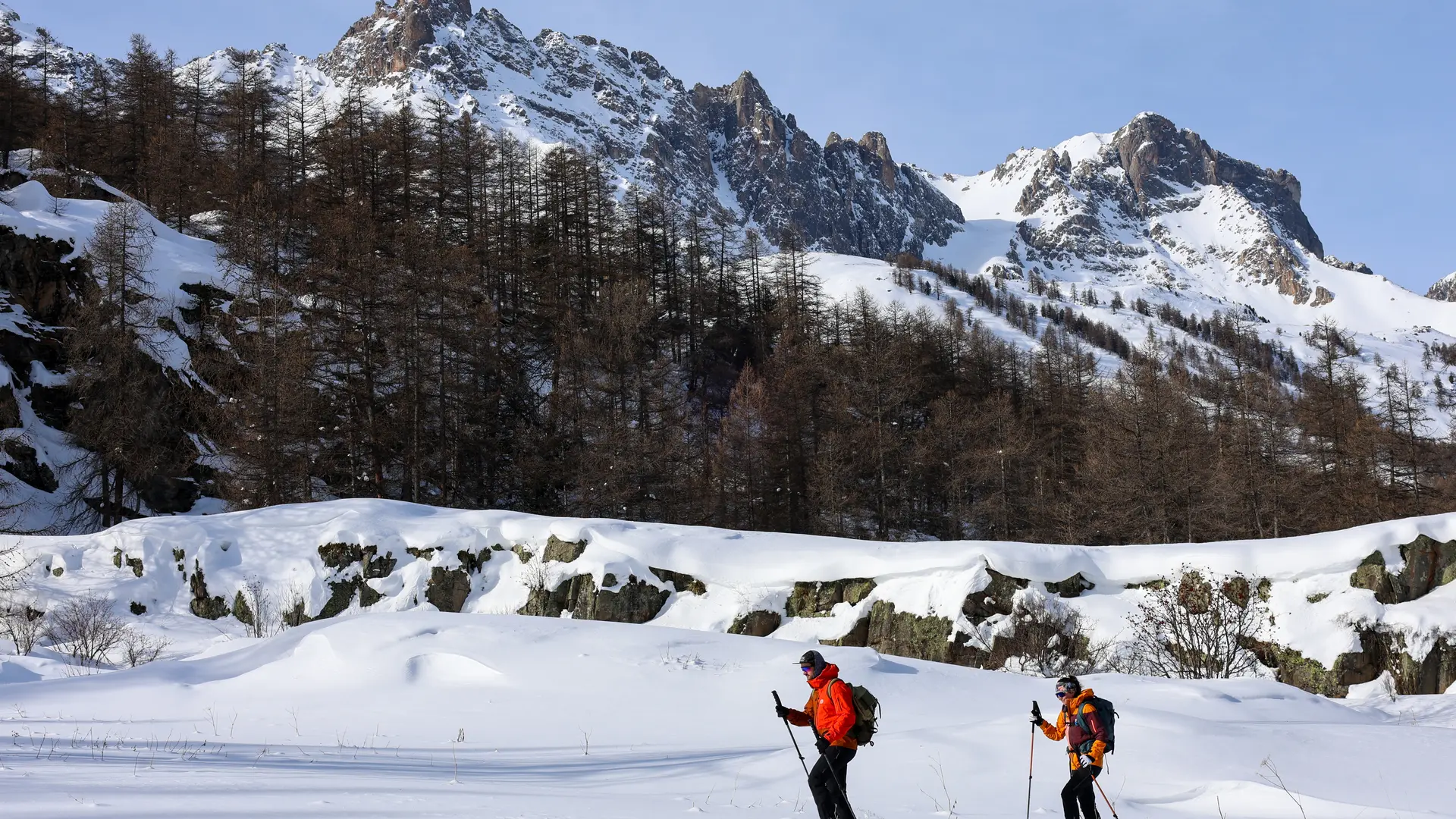 Itinéraire raquettes - Boucle de la Cascade de Fontcouverte à Névache (Clarée)
