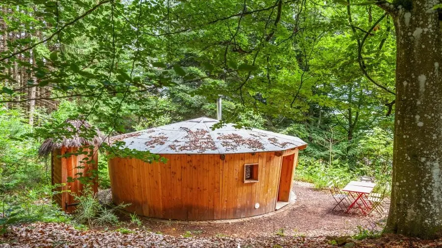 Yourte en bois