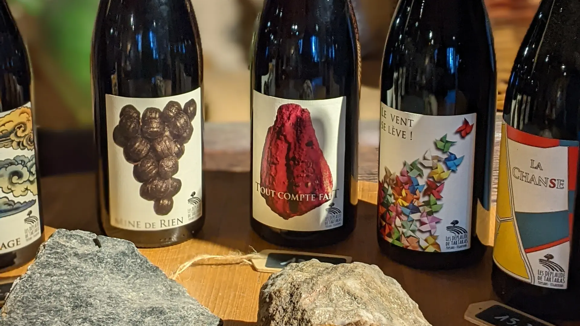 Une partie des cuvées du domaine