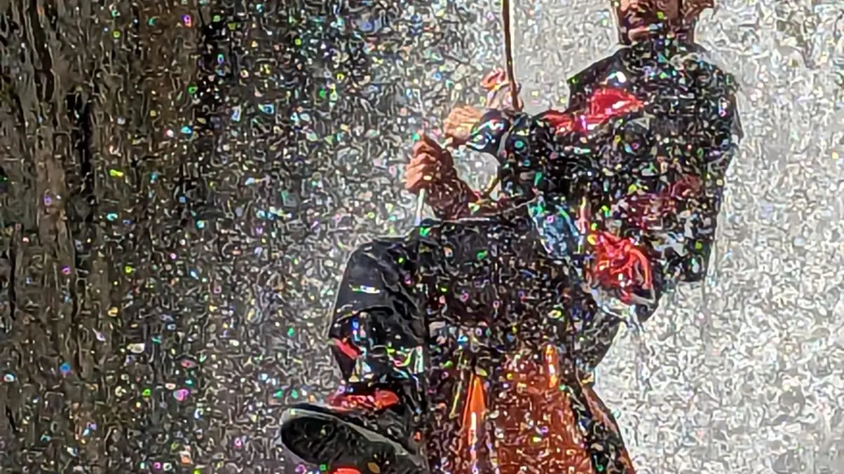 Descente d'une cascade