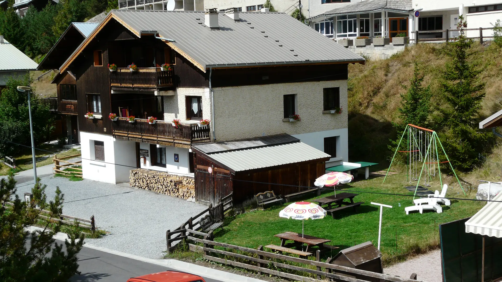Chalet in summer