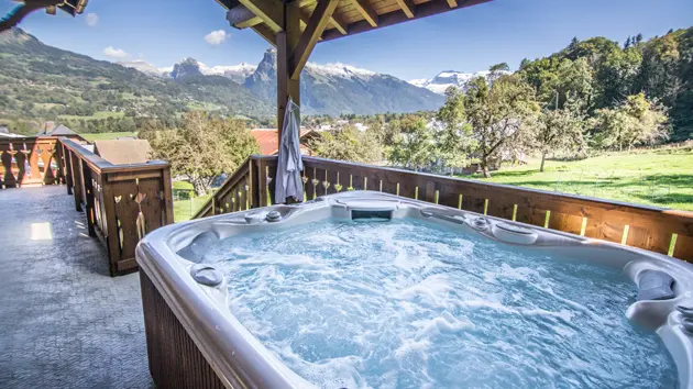 Chalet Kassy Morillon - bain a remous et ses vues
