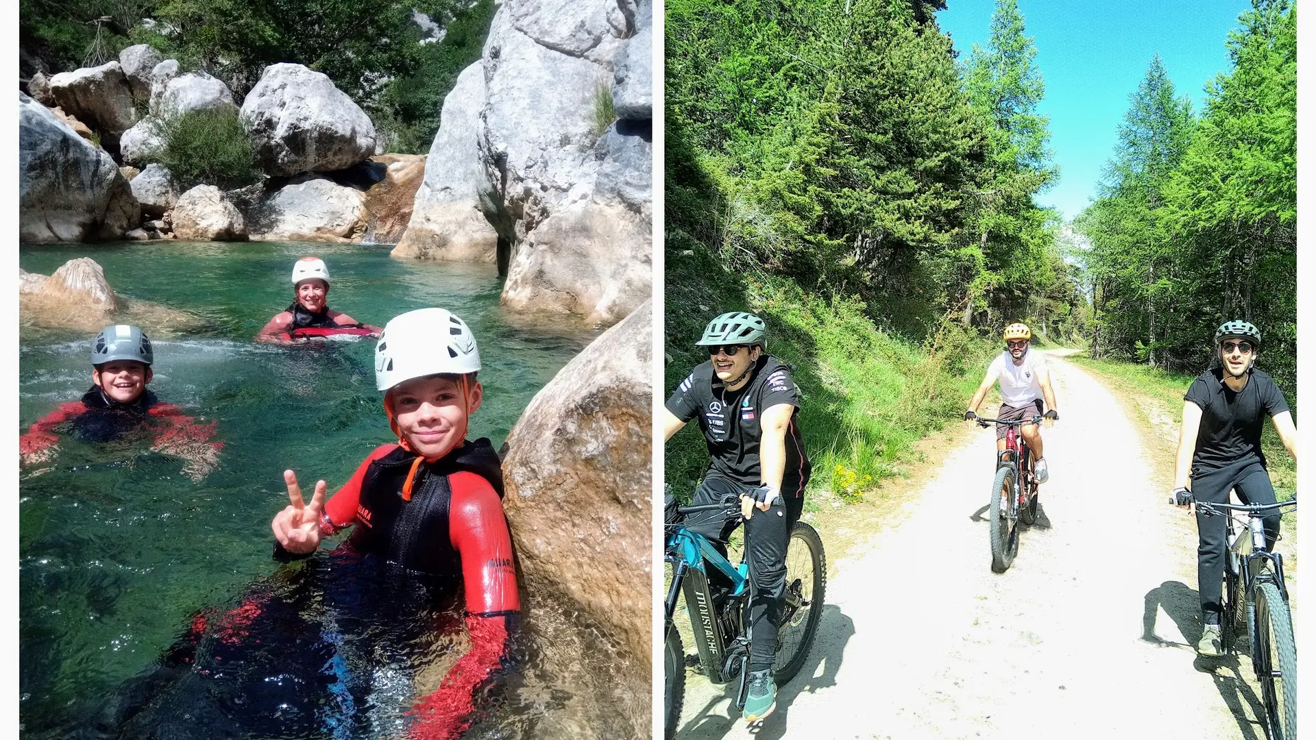 Sortie canyoning et VTT électrique