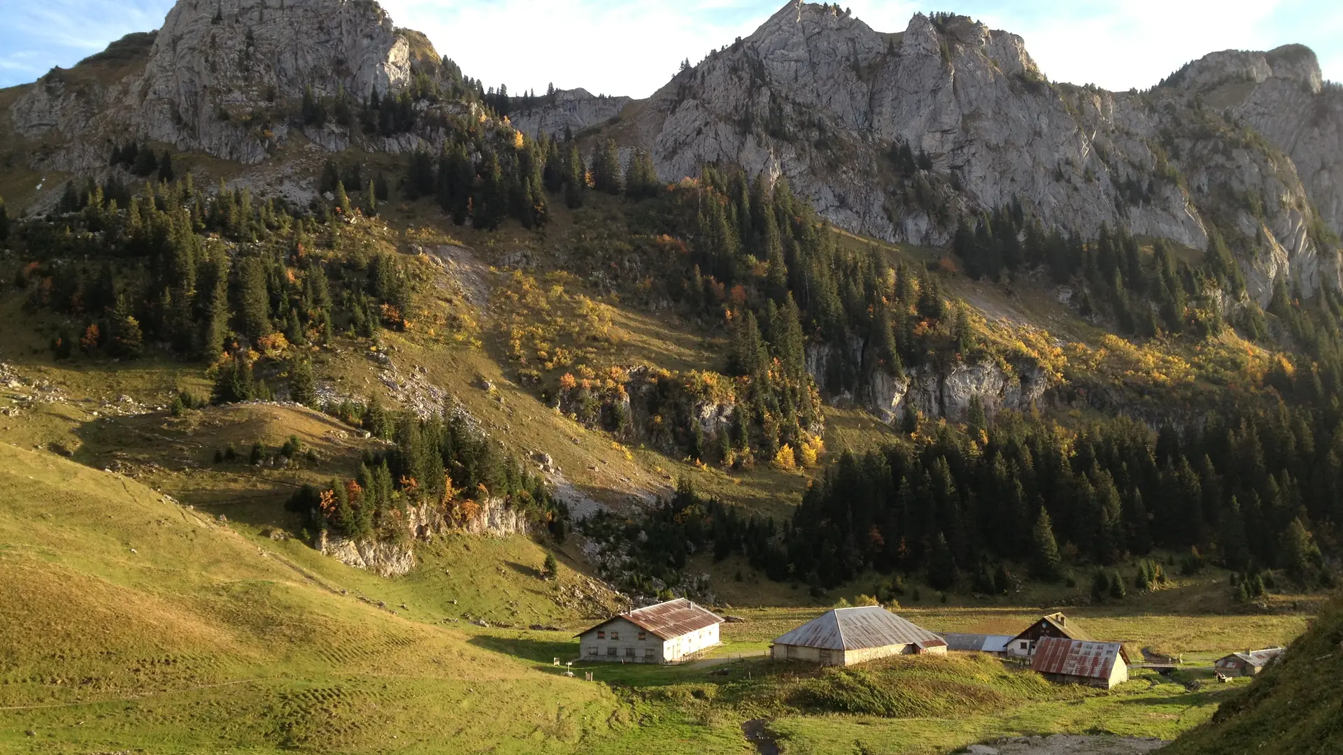 Vue sur le hameau de Bise, Vacheresse