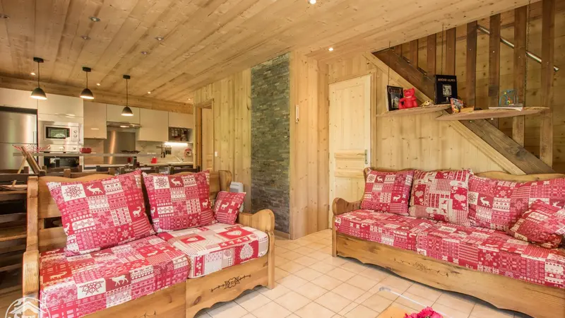 Salon - Chalet l'Ecureuil - Thônes, Haute-Savoie