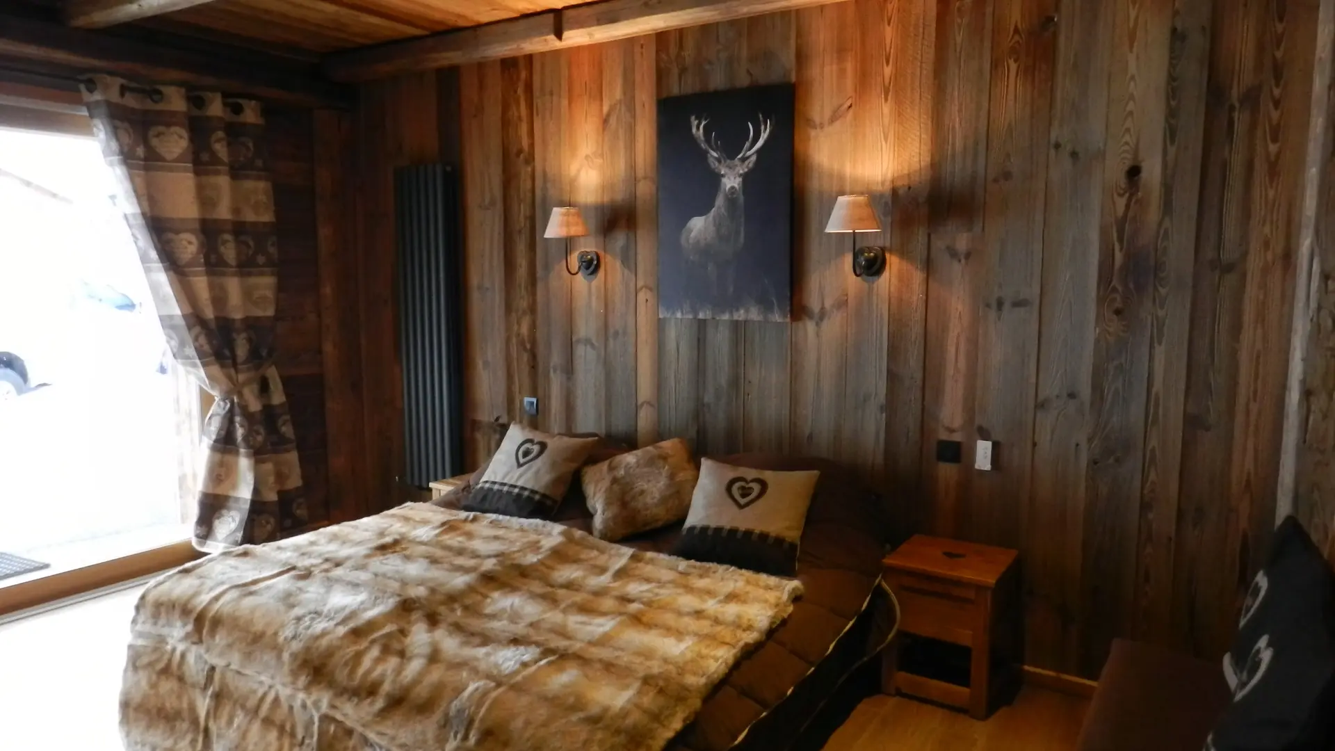 Vue sur la chambre avec lit 2 places