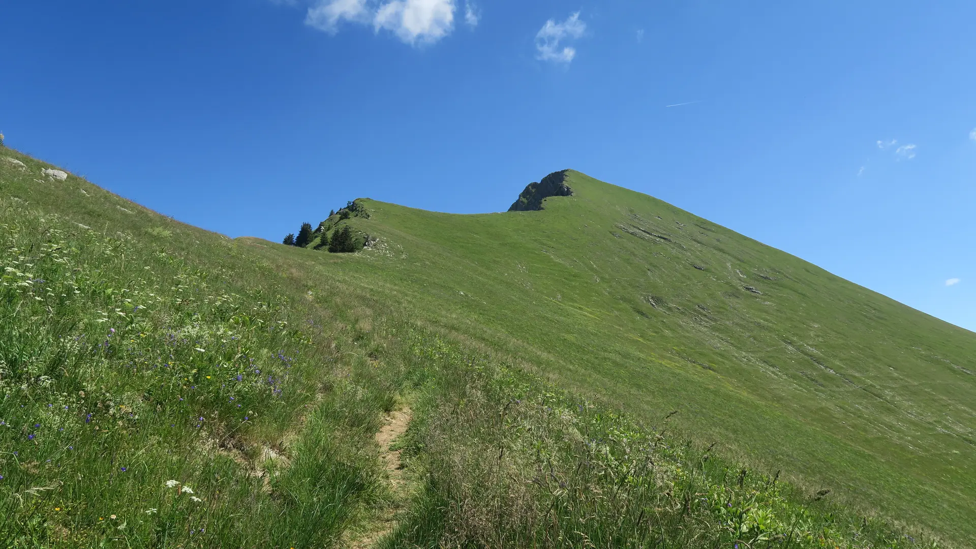 Montée vers la Pointe de Nantaux